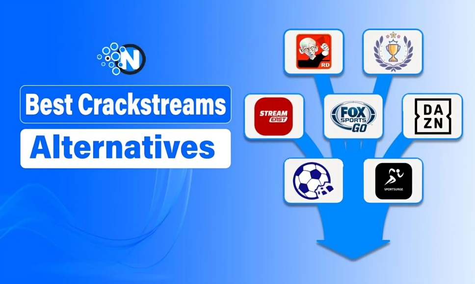 CrackStreams logo and sports streaming devices