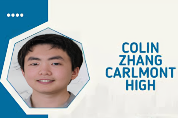 Colin Zhang, Carlmont High student, showcasing academic achievements, leadership, and impactful community service