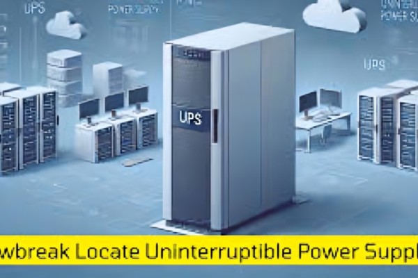 Diagram showing methods to snowbreak locate uninterruptible power supply in industrial and commercial settings