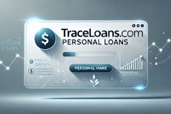 Traceloans.com interface displaying loan options, highlighting seamless online lending and financial solutions for all borrowers