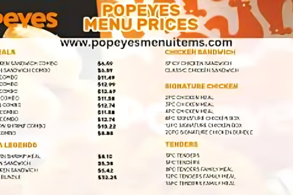 Popeyes Menu with Prices: A Culinary Journey through Louisiana Flavors